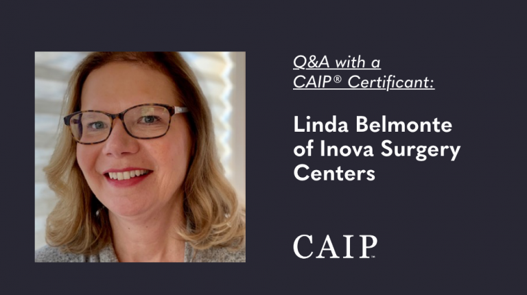 Q&A with a CAIP Certificant: Linda Belmonte of Inova Surgery Centers